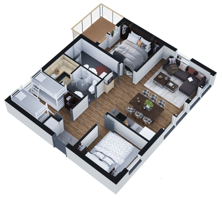 Ranchen Lodge - Planskiss